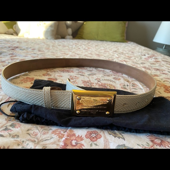 Authentic Python skin Dolce and Gabbana belt - Picture 2 of 5